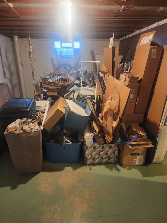 Roll-off dumpster container at job site for Concrete Dumpster Rental in Centralia